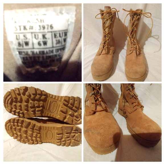 REFRESH Military  Weather Boots | Desert Tan | Men 8.5 Wide - Picture 2 of 9